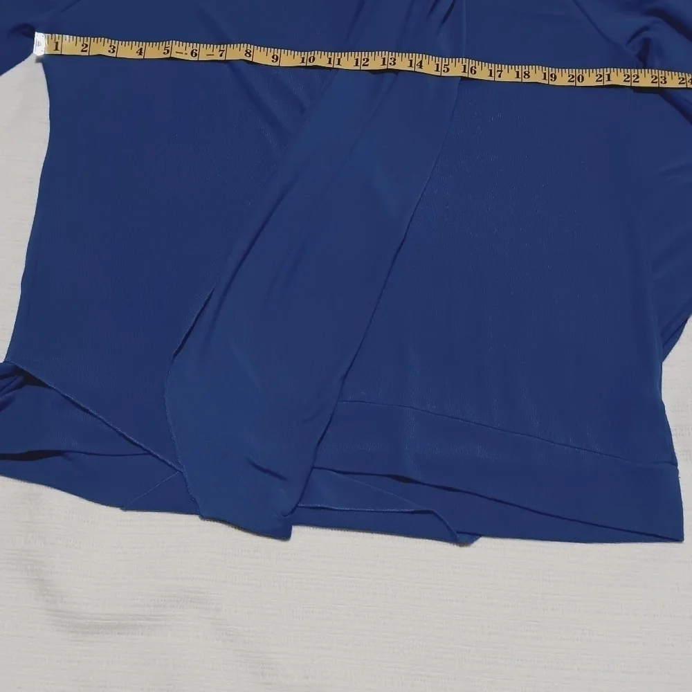 Soft Surroundings Madeline Tunic blue tunic V-neck, long sleeve Size PXL - Picture 7 of 11